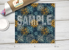 Vintage Nautical Compass Adhesive Vinyl 1314 - Donkey Craft Vinyl
