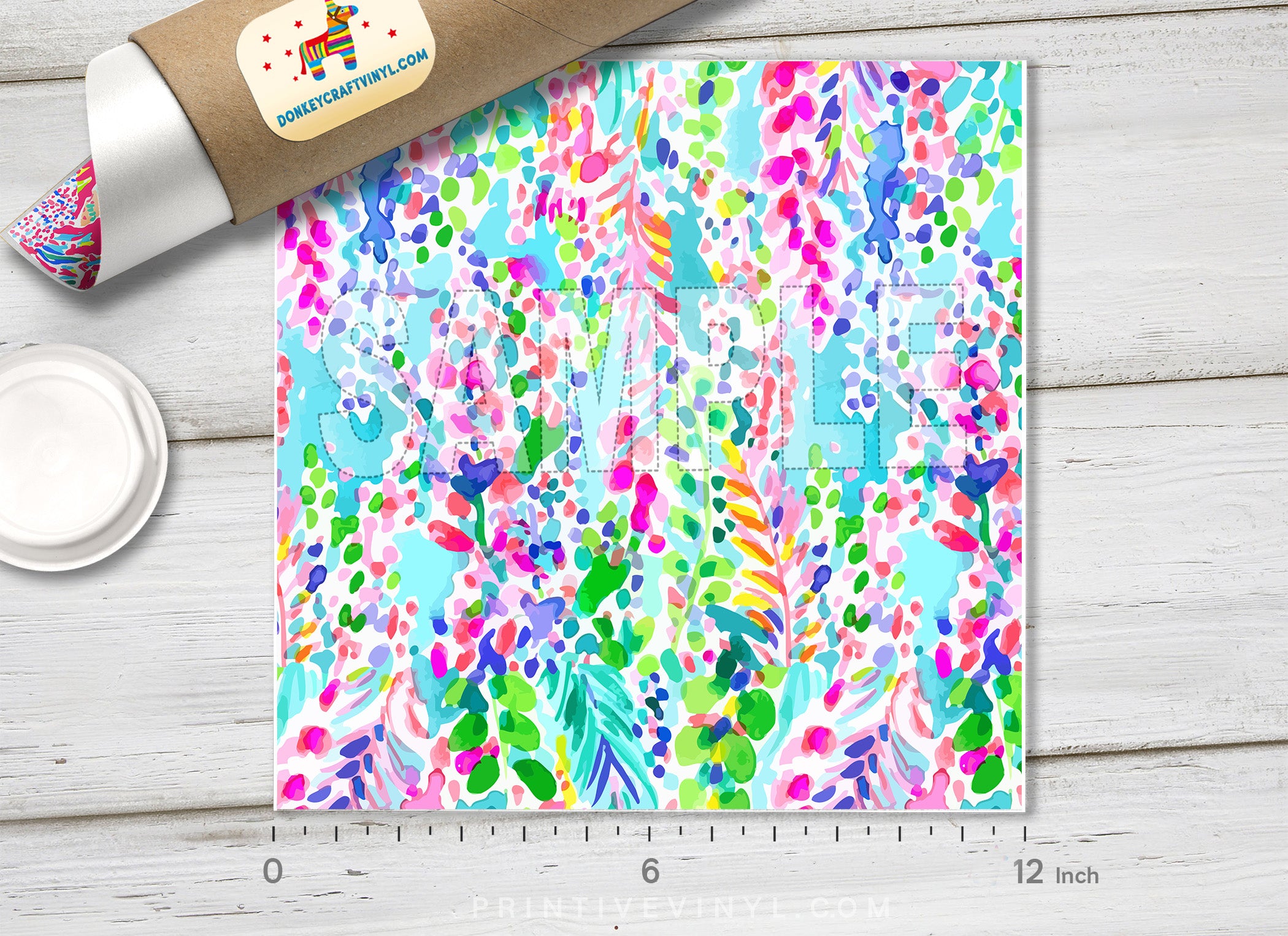 Lilly Inspired  Pattern Adhesive Vinyl L086