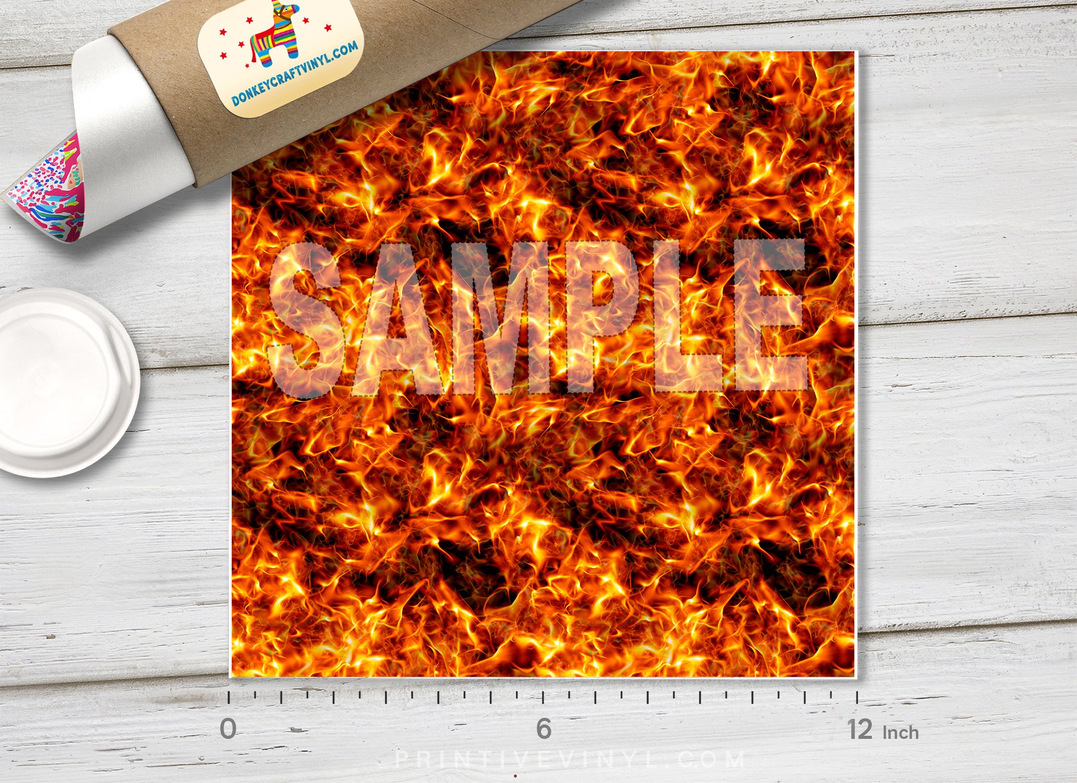 Fire Pattern Adhesive Vinyl 988