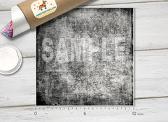 Black and White Distressed Grunge Texture Patterned HTV 1446 - Donkey Craft Vinyl