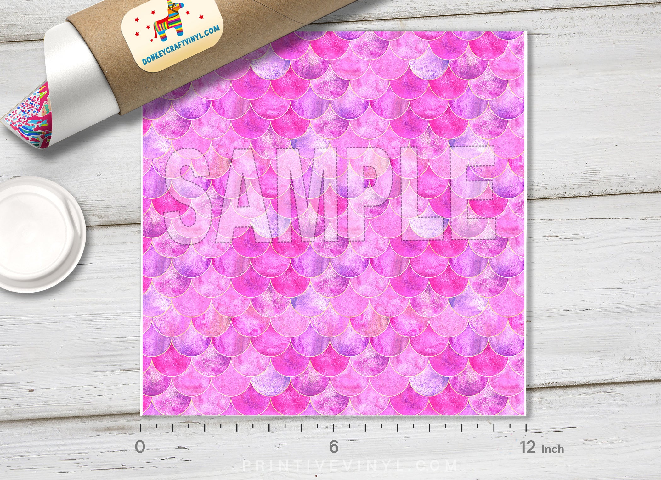 Pink Mermaid Adhesive Vinyl 1213