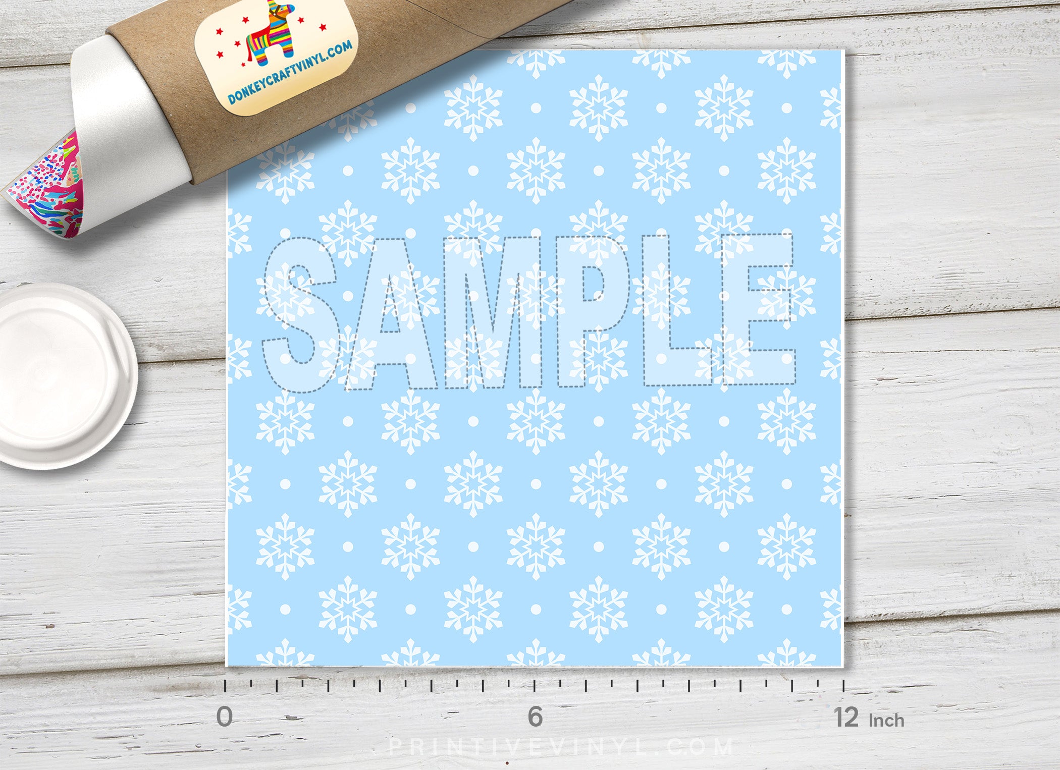 Snowflake Patterned HTV X017