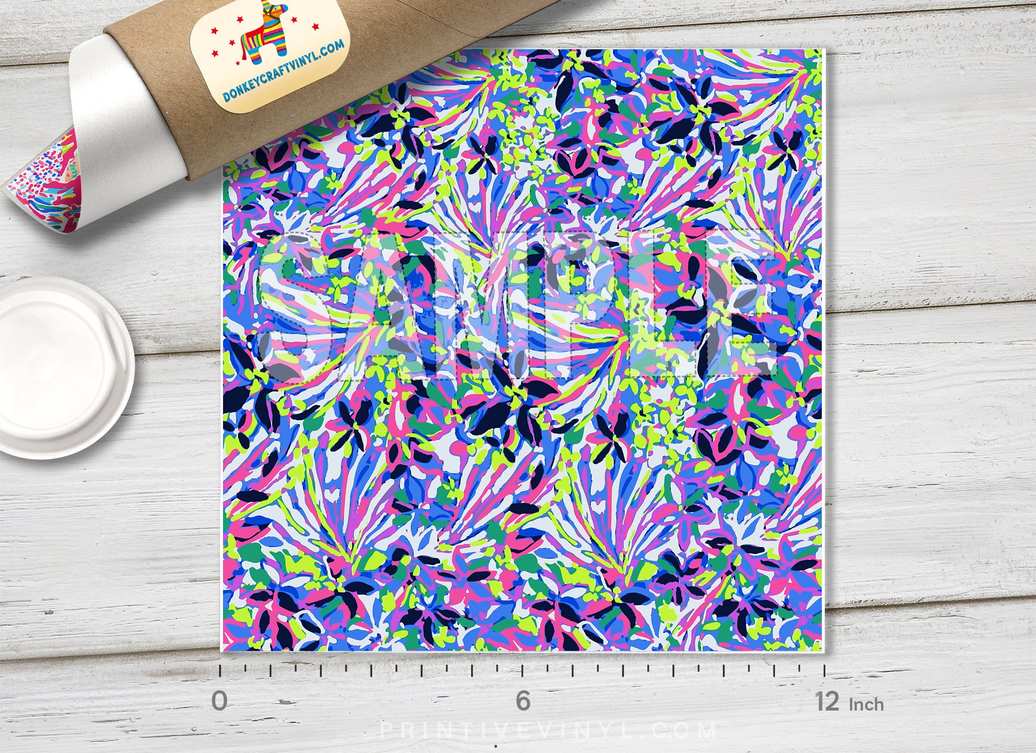 Lilly Inspired Sparkling Sands Patterned HTV L070