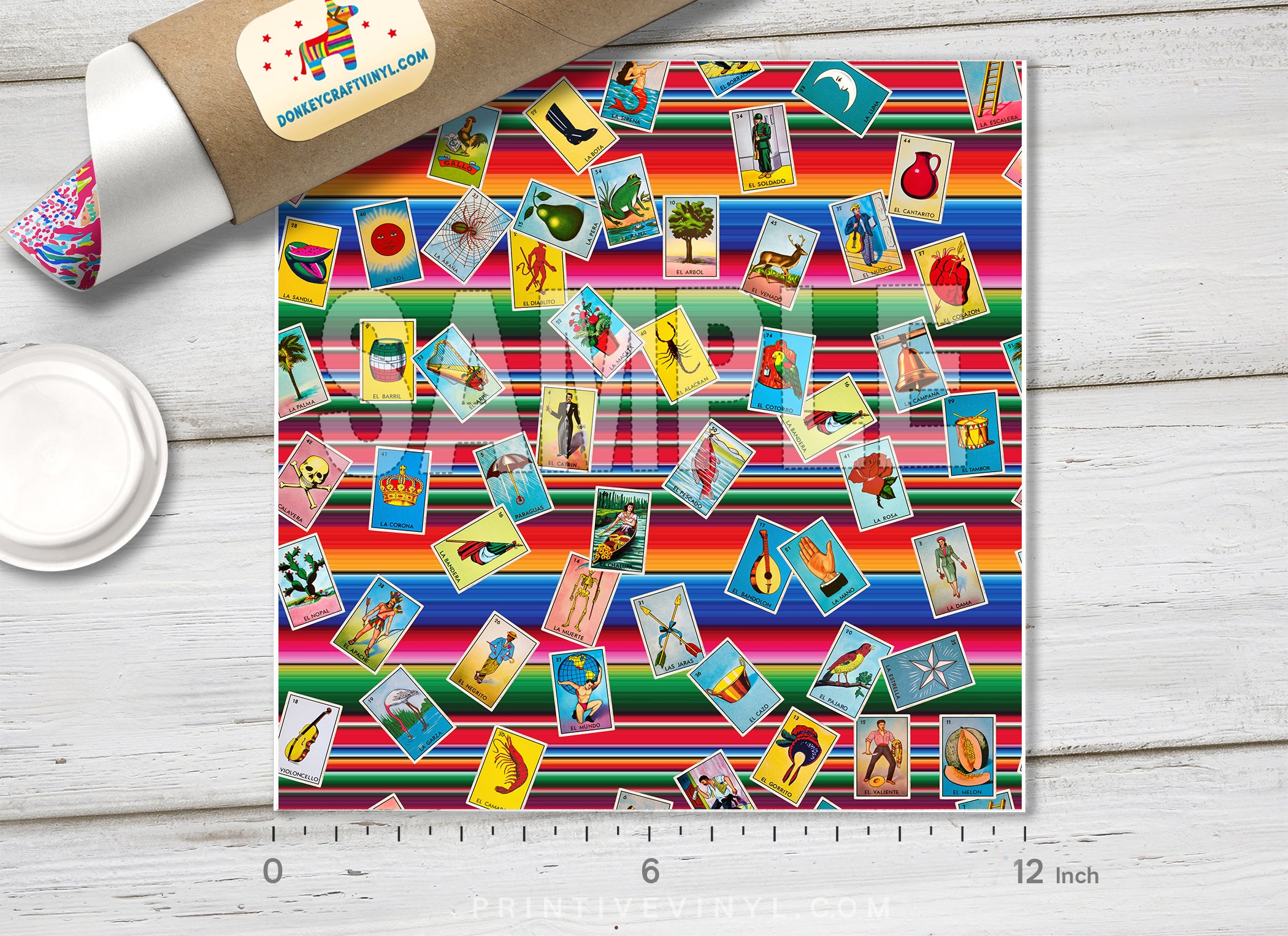 Loteria Serape Adhesive Vinyl 1270