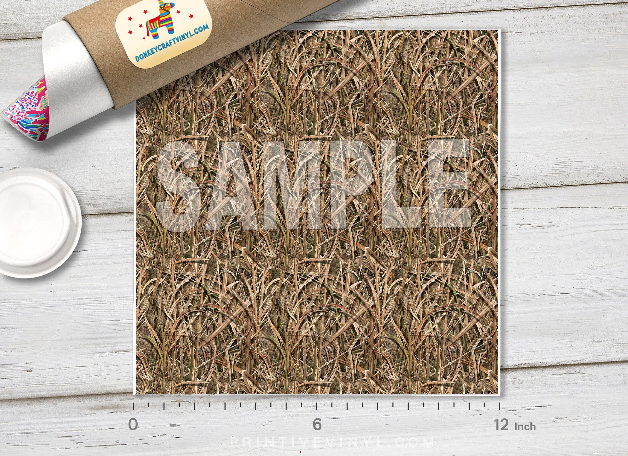 Grass Camouflage Patterned Adhesive Vinyl 706