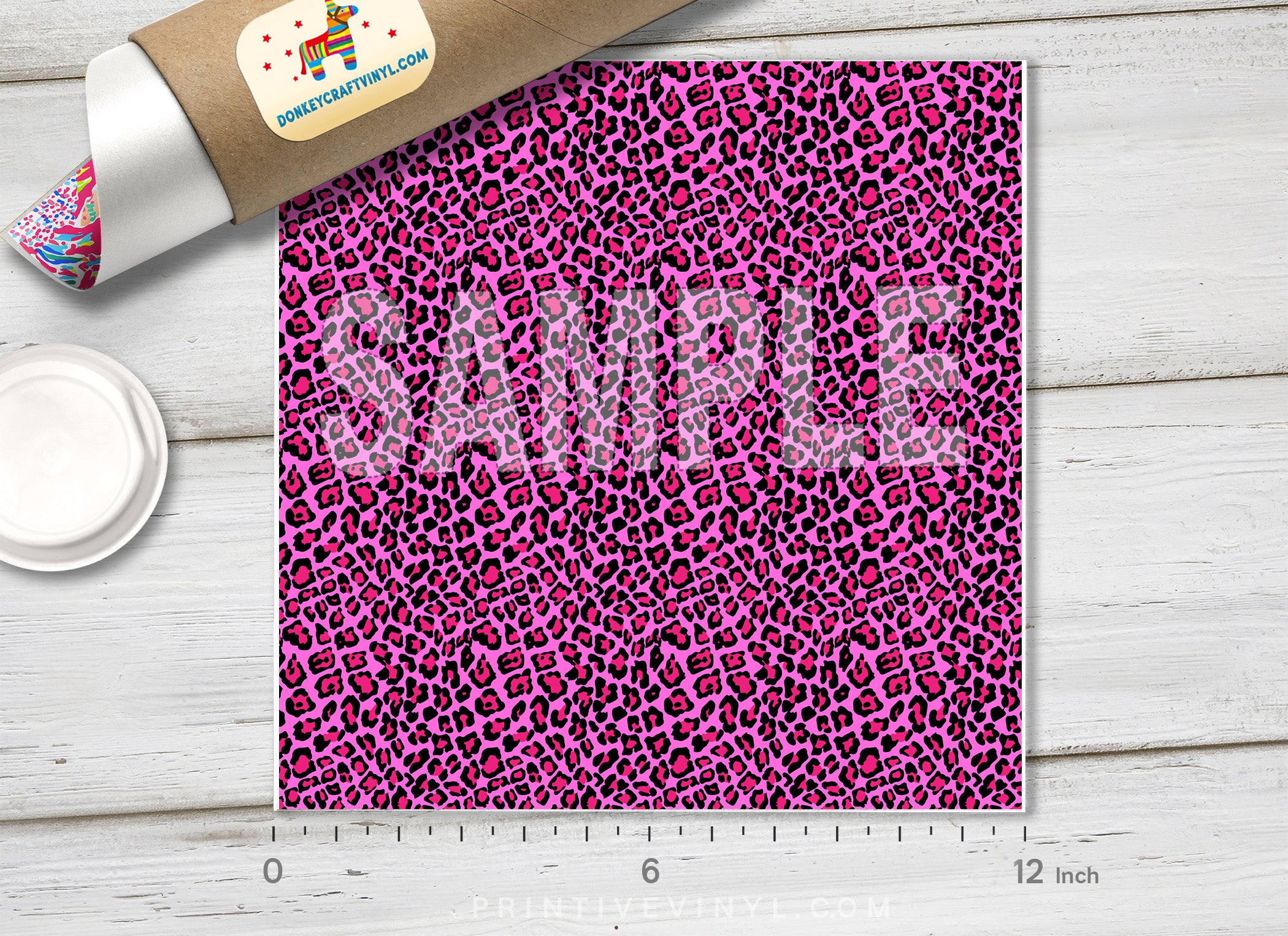 Leopard Patterned Adhesive Vinyl 766