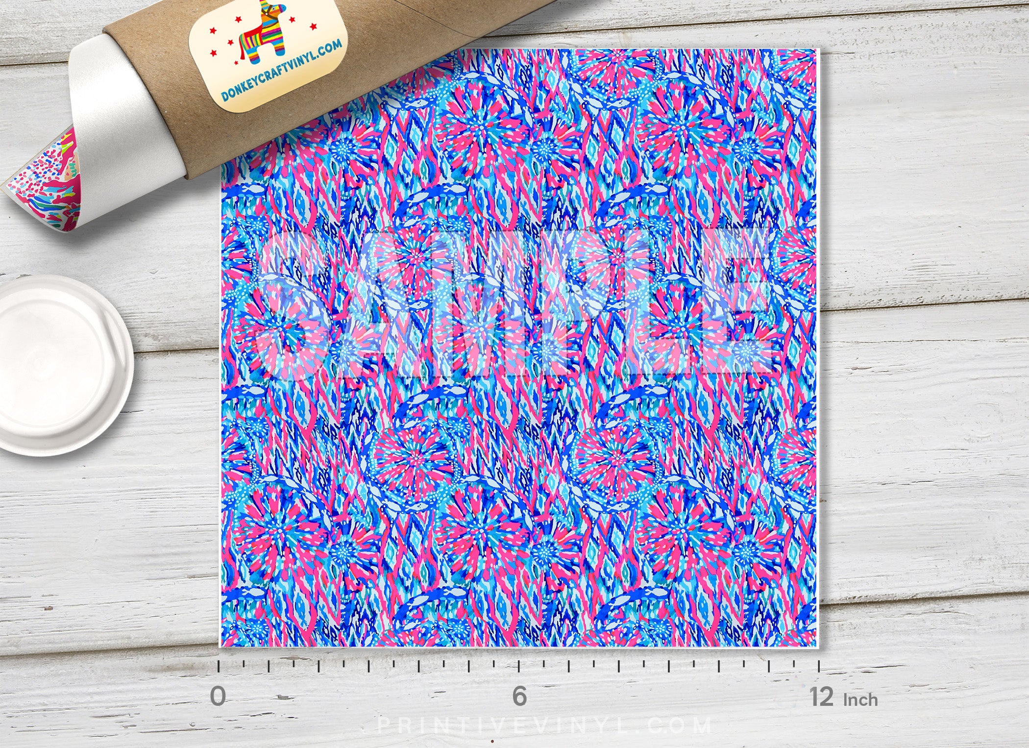 Lilly Inspired Shake it up Pattern Adhesive Vinyl L068