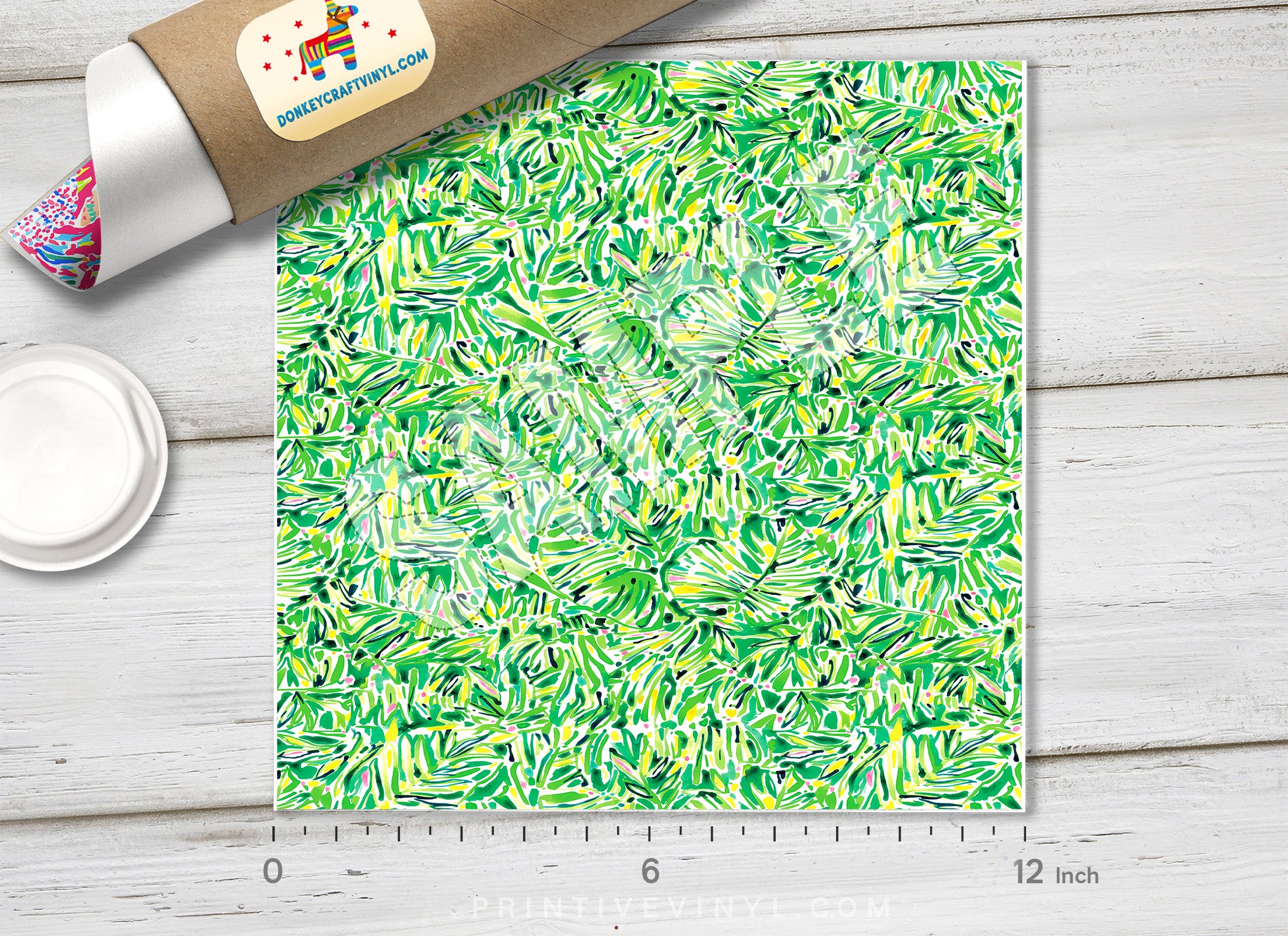 Lilly Inspired Flower Garden Pattern Adhesive Vinyl L027