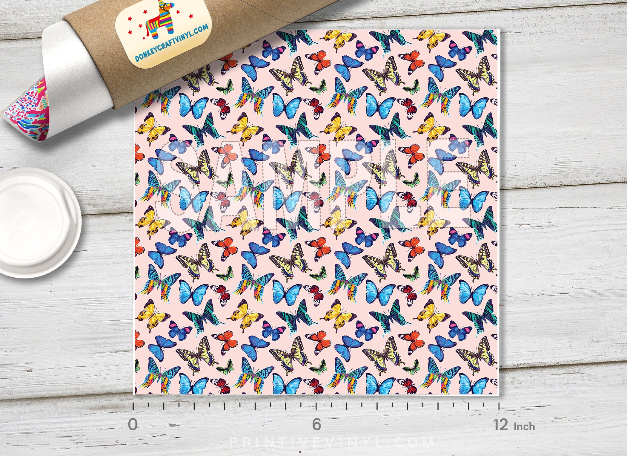 Butterfly Patterned Adhesive Vinyl 863