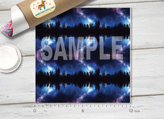 Starry Night Sky & Crescent Moon Adhesive Vinyl 1484 - Donkey Craft Vinyl