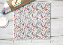 Paris Eiffel Tower & French Cafe Adhesive Vinyl 1402 - Donkey Craft Vinyl