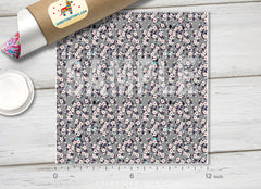 Dainty Floral Adhesive Vinyl 1495 - Donkey Craft Vinyl