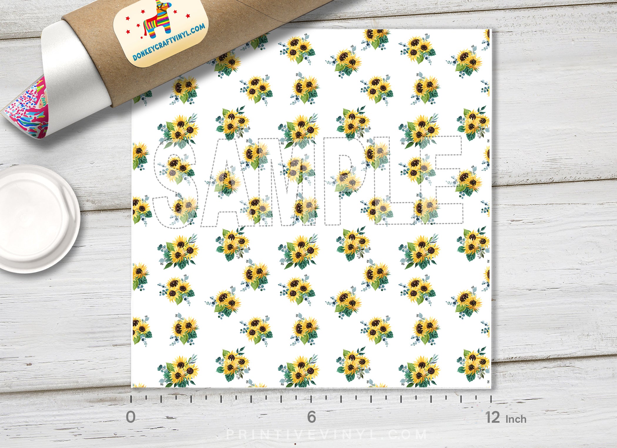 Sunflower Pattern HTV 1575