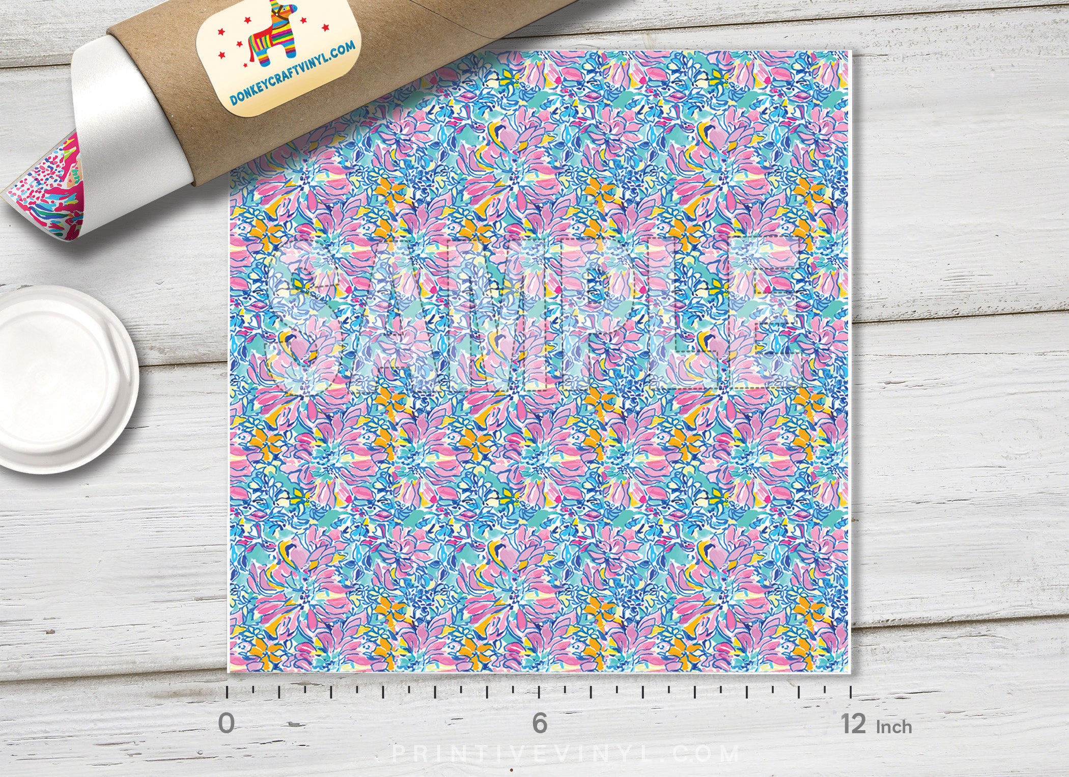 Lilly Inspired  Pattern Adhesive Vinyl L111