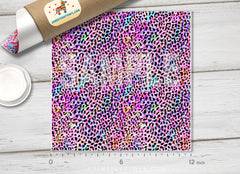 Rainbow Leopard Print Adhesive Vinyl 1415 - Donkey Craft Vinyl