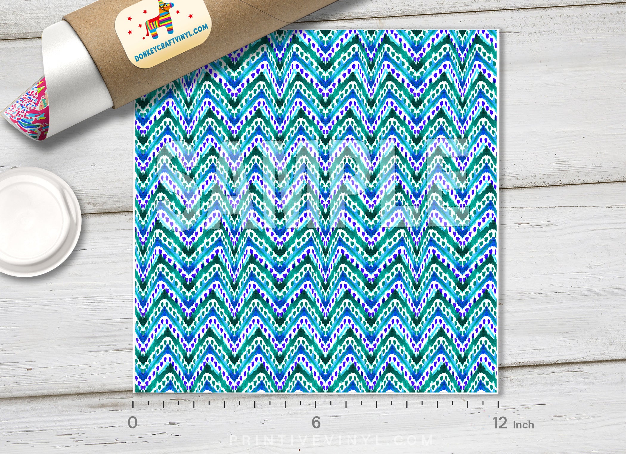 Ethnic Chevron Adhesive Vinyl 1222