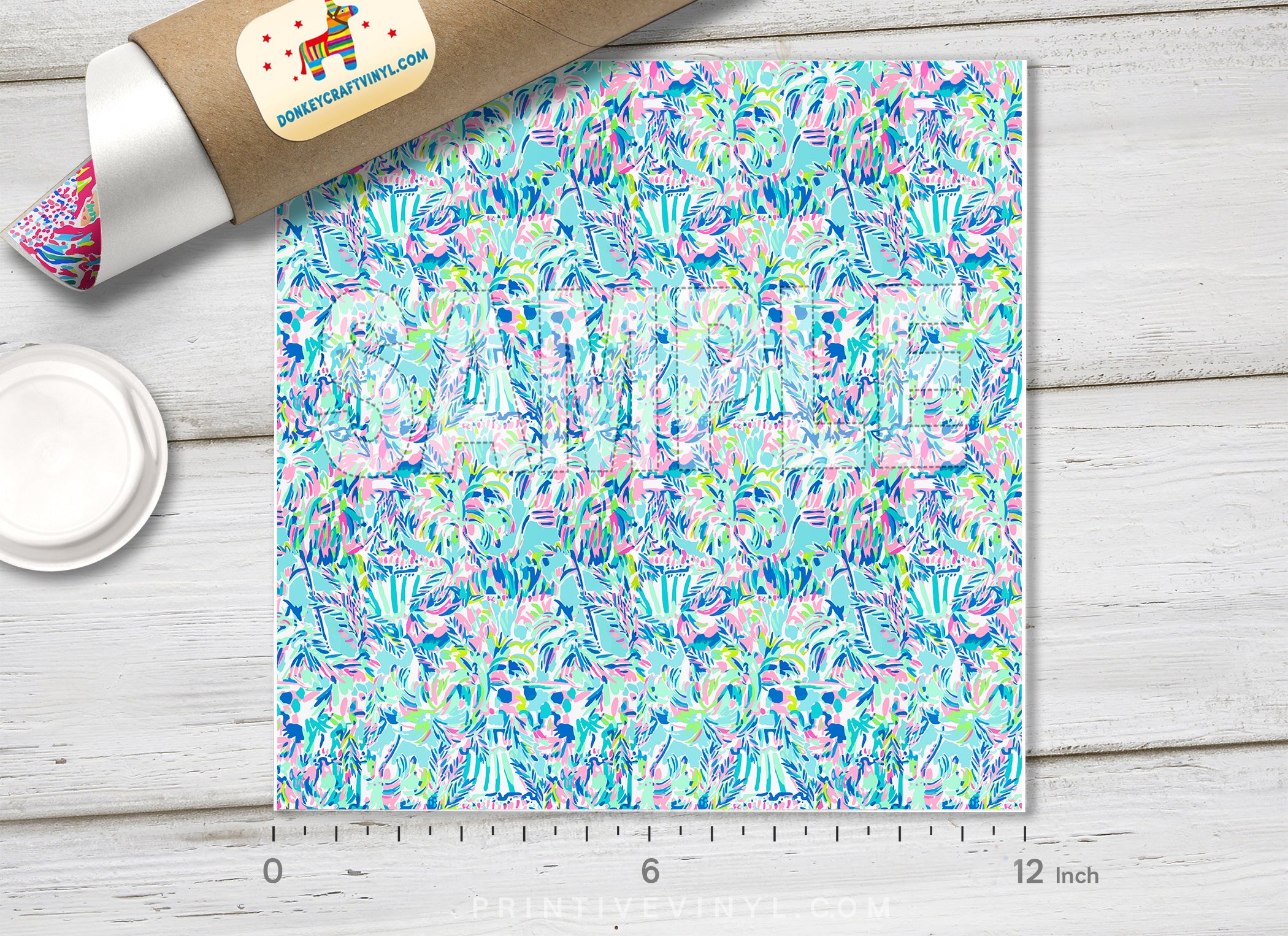 Lilly Inspired  Pattern Adhesive Vinyl L137