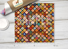 Granny Square Crochet HTV 1490 - Donkey Craft Vinyl