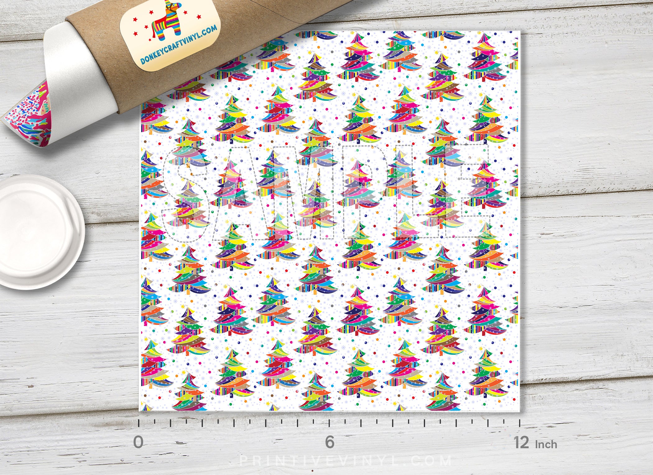 Christmas Patterned Adhesive Vinyl X087