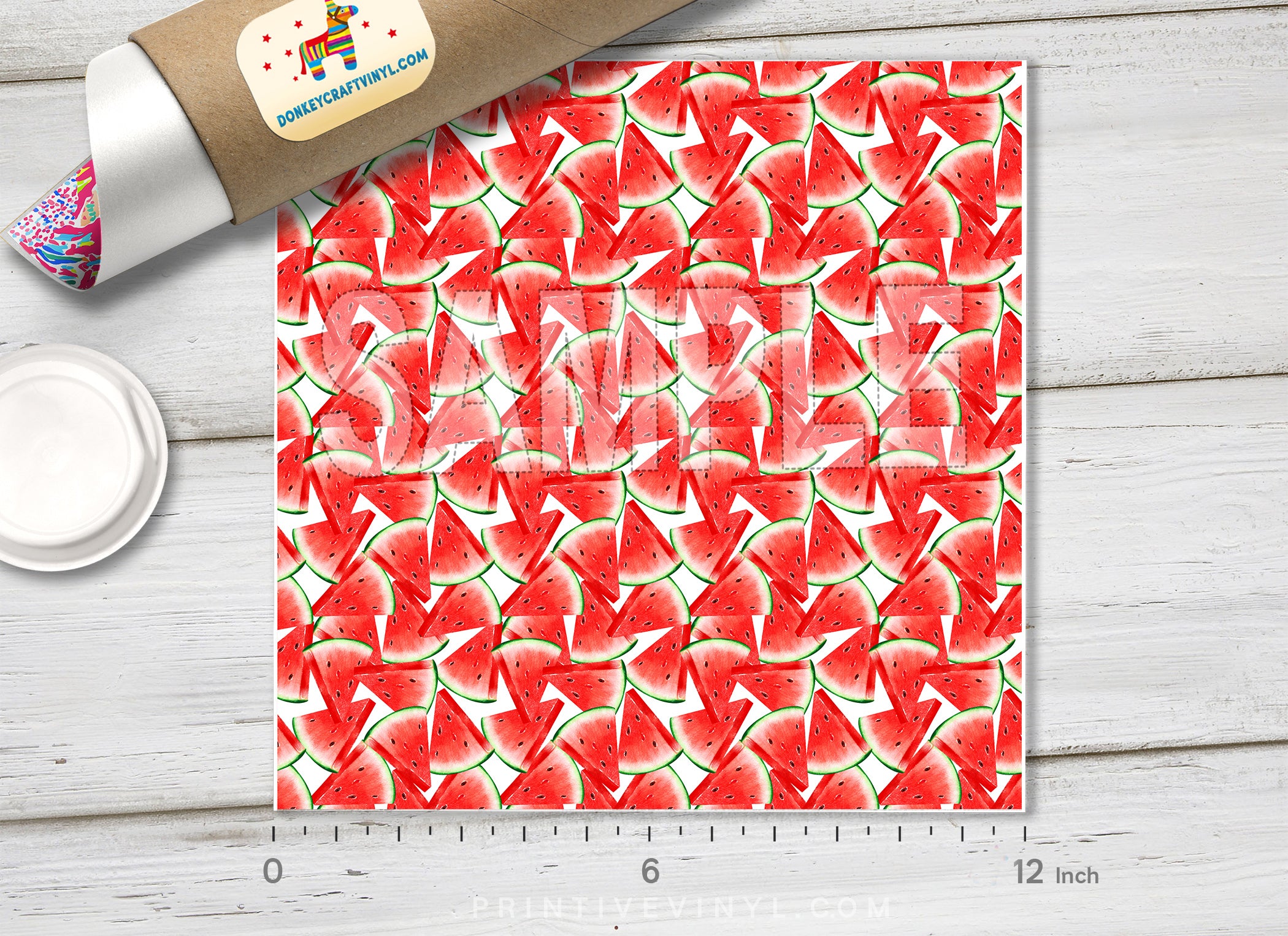 Watermelon Slice Pattern Adhesive Vinyl 1548