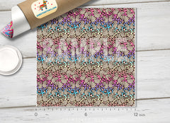 Rainbow Leopard Adhesive Vinyl 1312 - Donkey Craft Vinyl