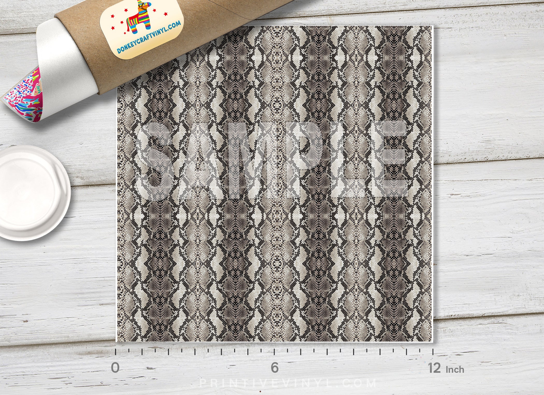 Python Snake Skin Adhesive Vinyl 1205 - Donkey Craft Vinyl