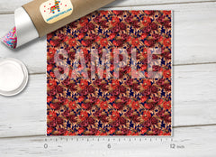 Burgundy Flower Adhesive Vinyl 1359 - Donkey Craft Vinyl