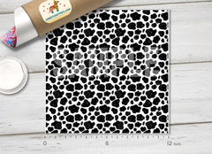 Black and White Cow Adhesive Vinyl 1445 - Donkey Craft Vinyl