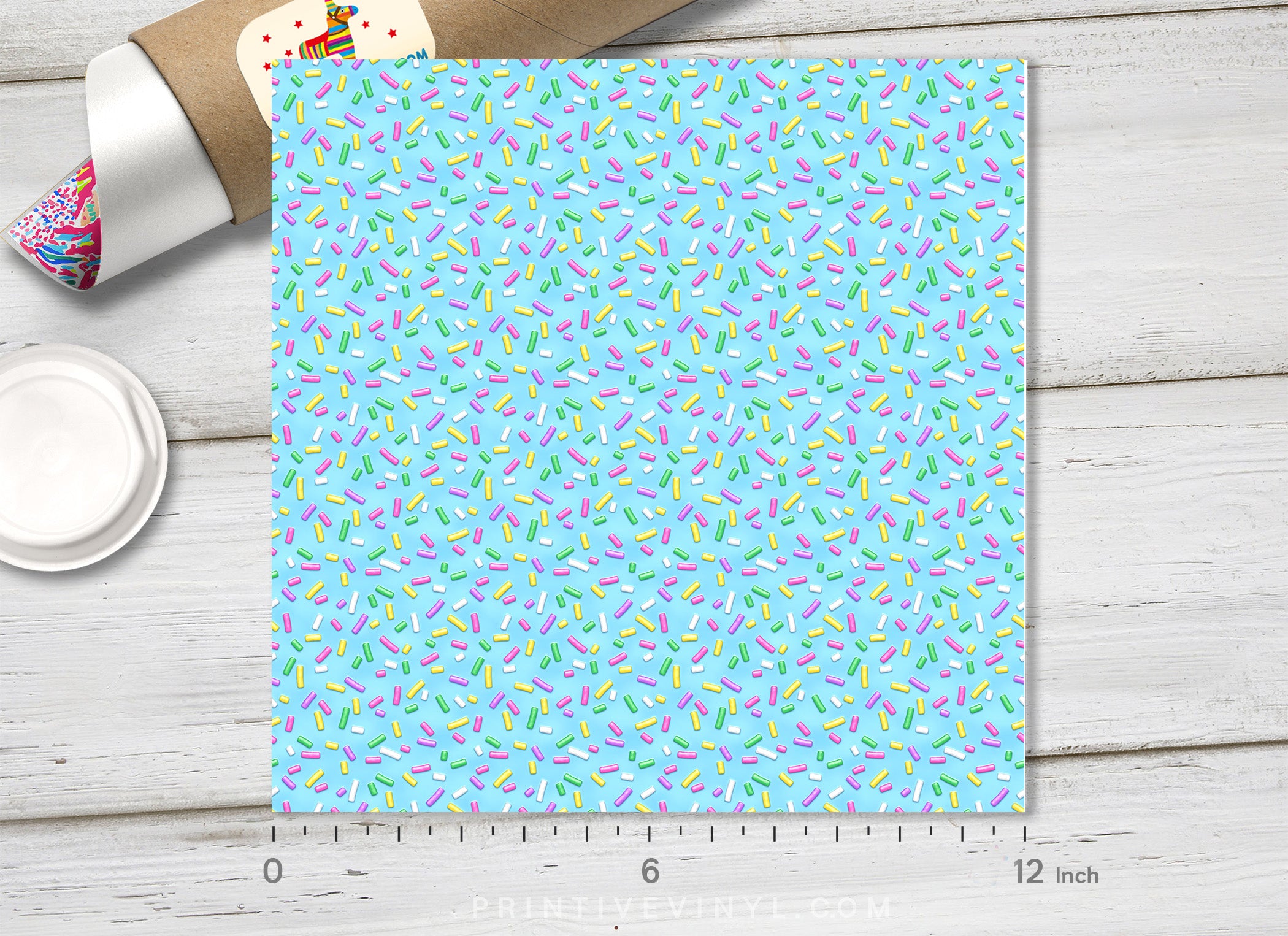 Donut Sprinkles Pattern Adhesive Vinyl 807