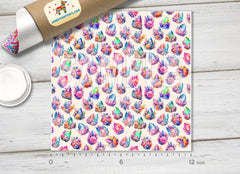 Watercolor Crystal and Floral Adhesive Vinyl 1622