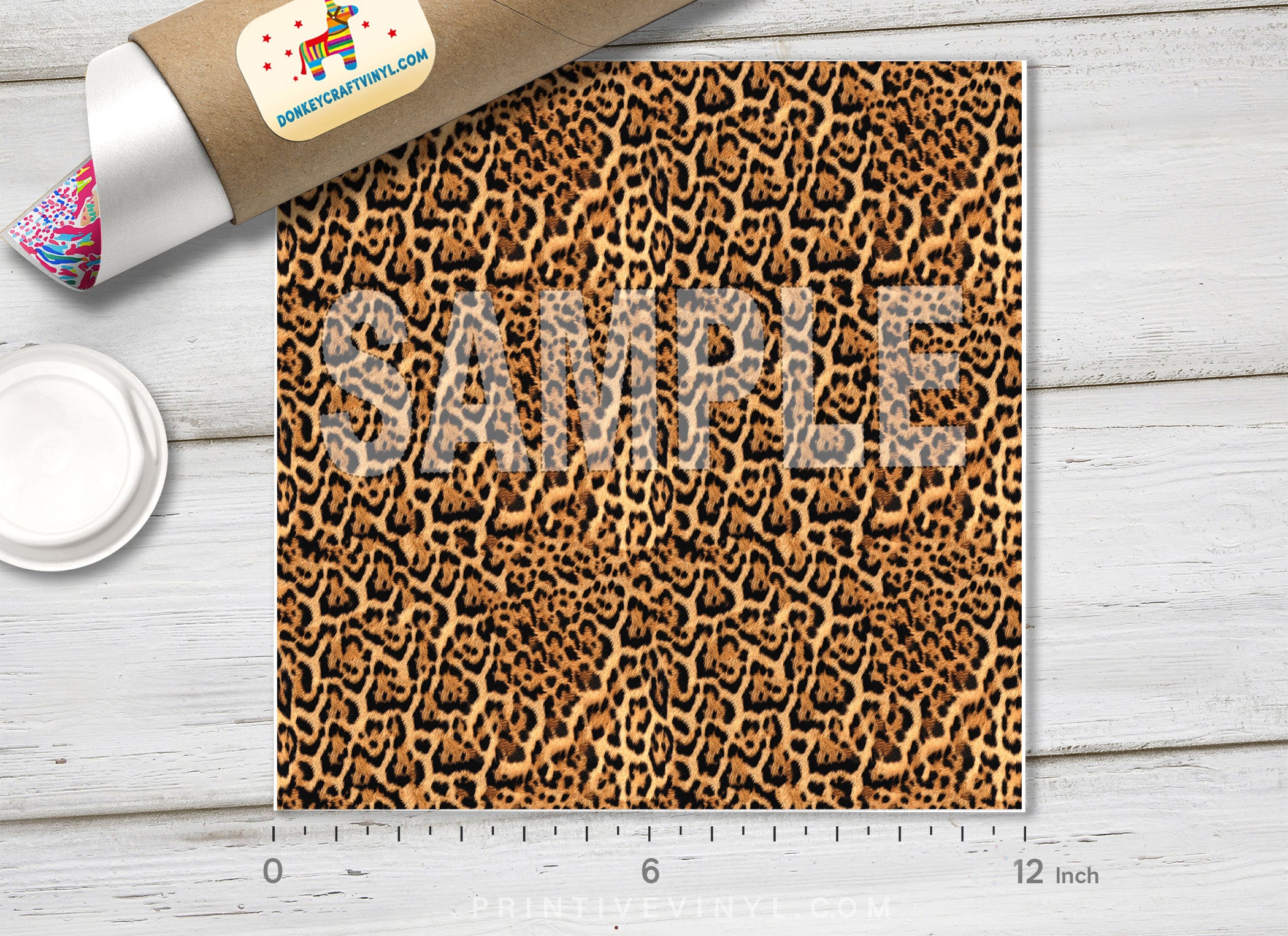 Leopard Patterned Adhesive Vinyl 760
