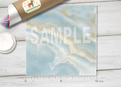 Teal Marble Adhesive Vinyl 1071