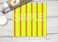 Softball Stitches Adhesive Vinyl 1614