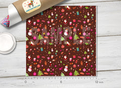 Christmas Patterned Adhesive Vinyl X196