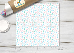 Soft Pastel Botanical Leaf Adhesive Vinyl 1462 - Donkey Craft Vinyl