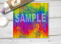 Grunge Rainbow Adhesive Vinyl 1077