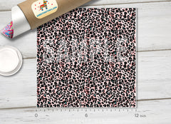 Pink Watercolor Leopard Print Adhesive Vinyl 1332 - Donkey Craft Vinyl