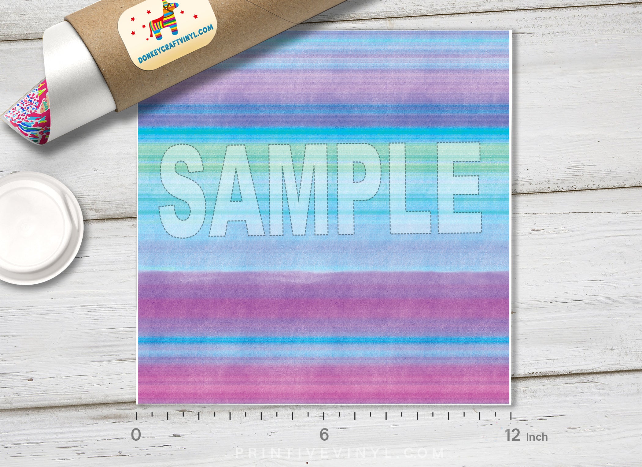 Ombre Gradient Striped HTV 1540