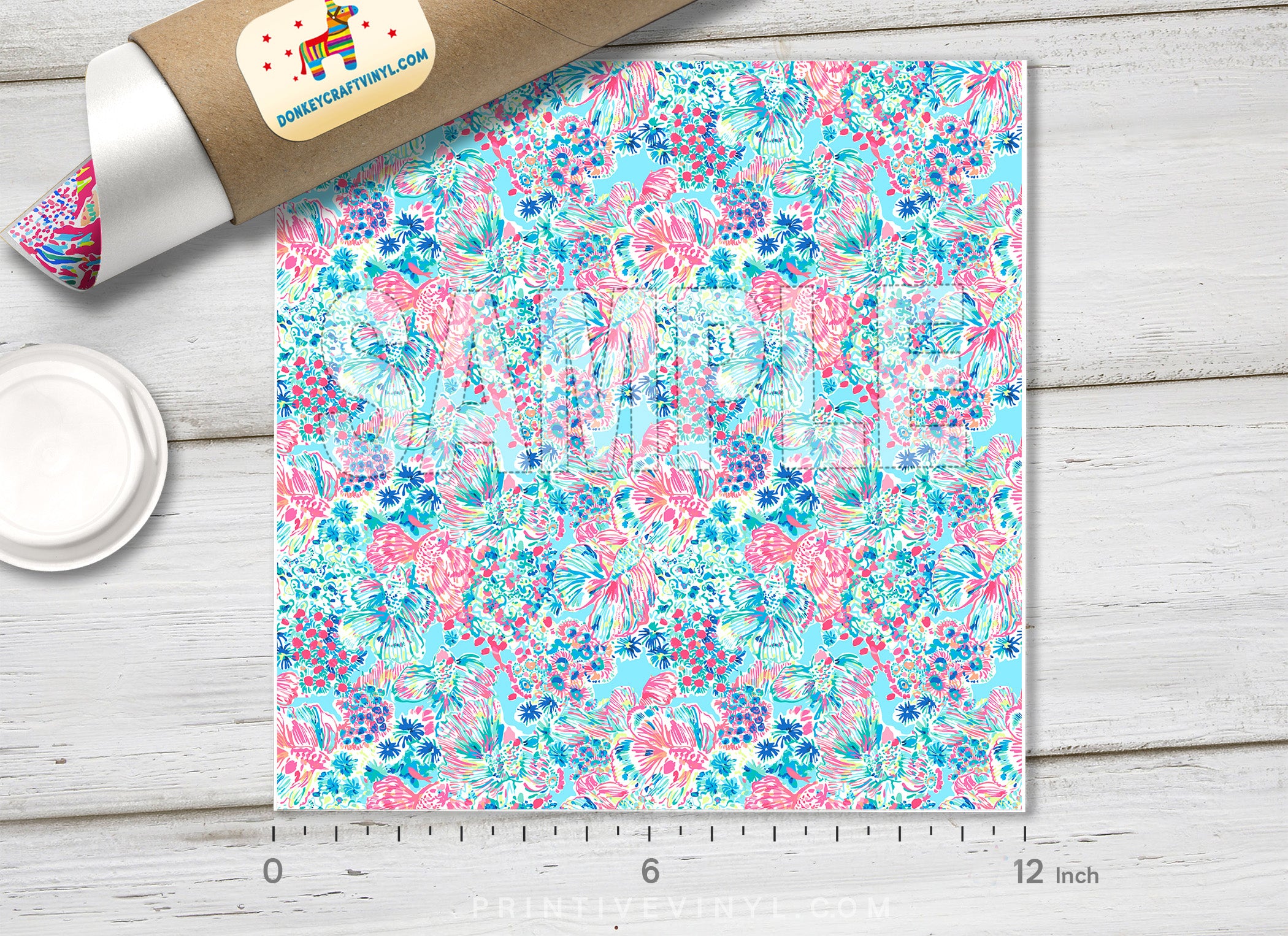 Lilly Inspired Gypsea Pattern Adhesive Vinyl L048