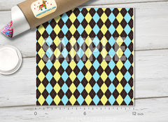 Checked Argyle Pattern Adhesive Vinyl 779