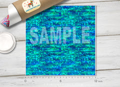 Mermaid sequined Adhesive Vinyl 1085