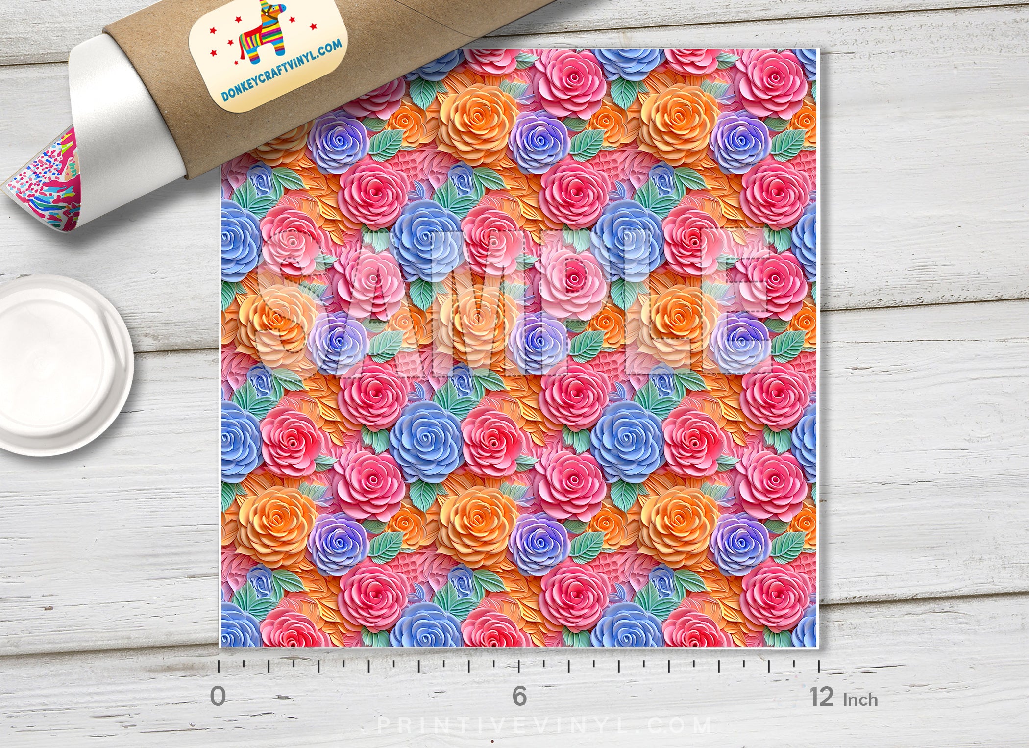 3D PapercraftAdhesive Vinyl 1619