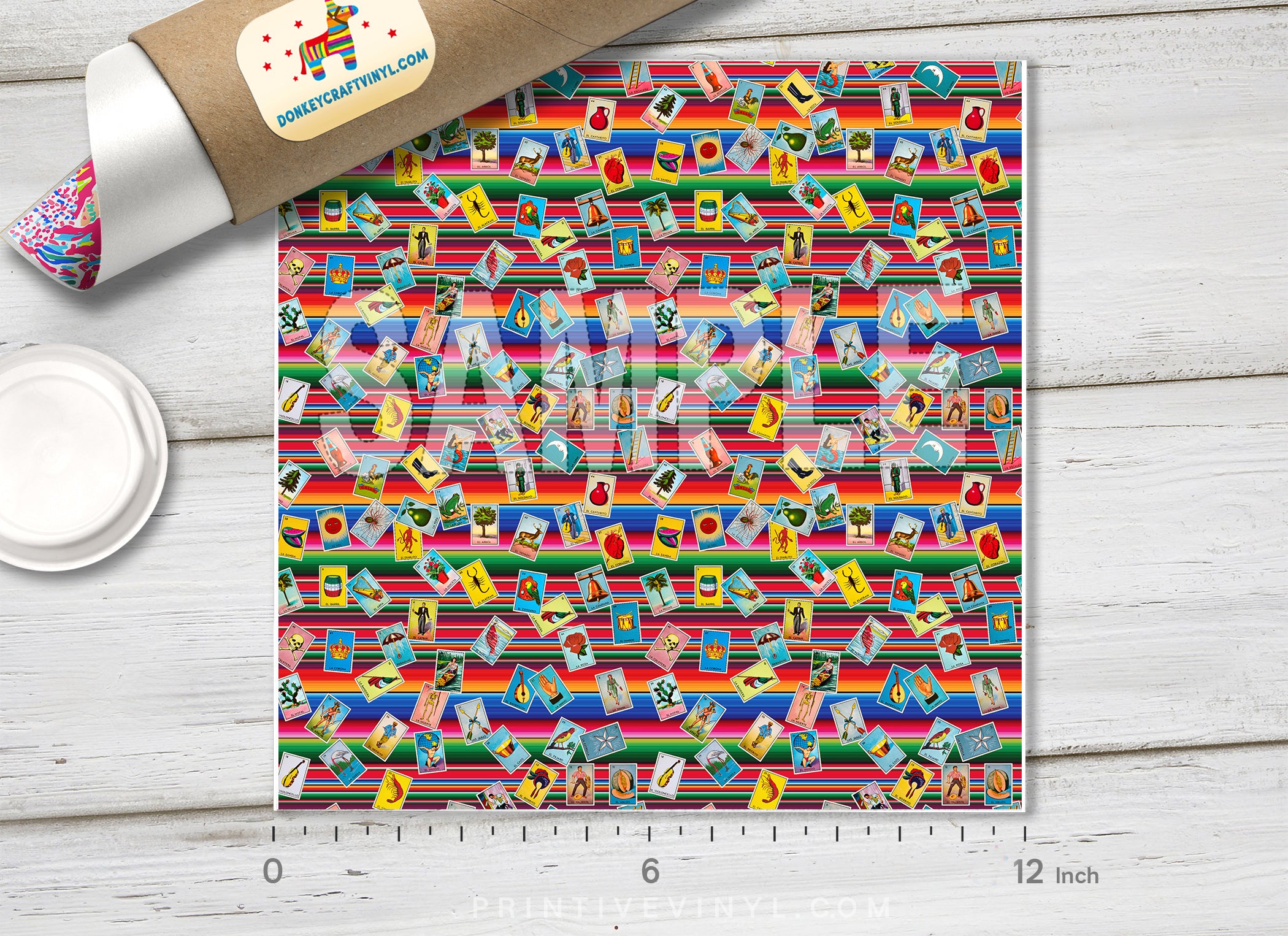 Loteria Serape Adhesive Vinyl 1270