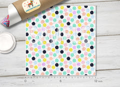 Pastel Confetti Polka Dot Patterned Adhesive Vinyl 1319 - Donkey Craft Vinyl