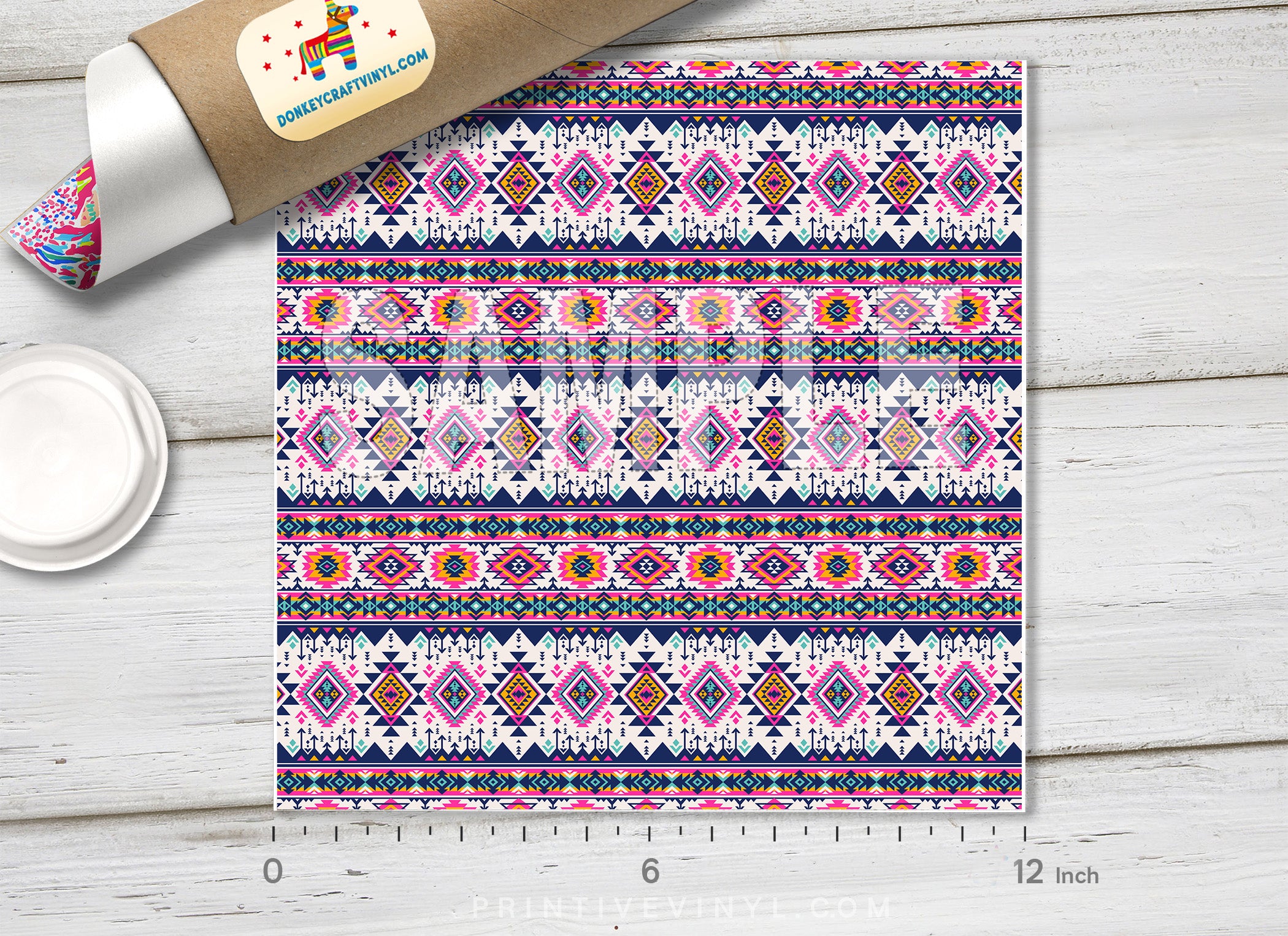 Tribal Navajo Patterned Adhesive Vinyl 854