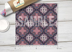 Vintage Bohemian Paisley Pattern HTV 1525