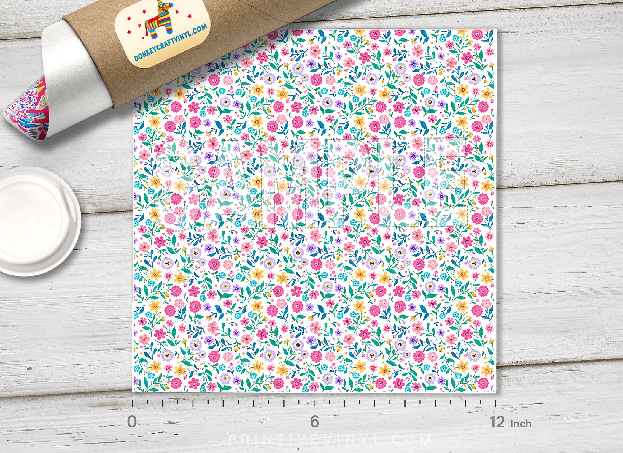 Ditsy Floral Adhesive Vinyl 1089