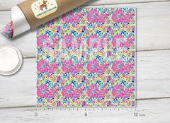 Lilly Inspired Floral Patterned HTV L140