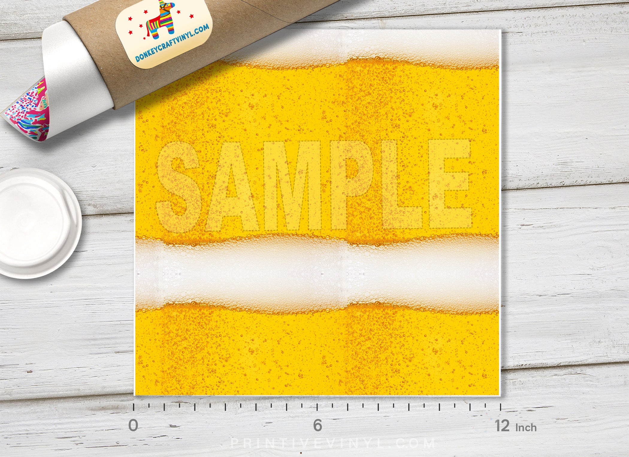 Beer with Bubble Pattern Adhesive Vinyl 789