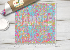 Lilly Inspired  Pattern Adhesive Vinyl L096